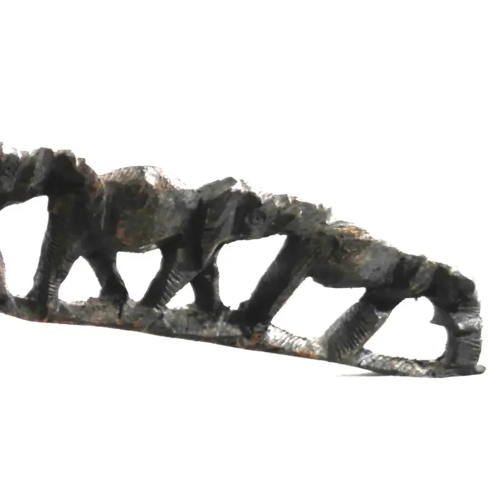 Elephant Parade Sculpture Figurine Black Resin Decor 13.5